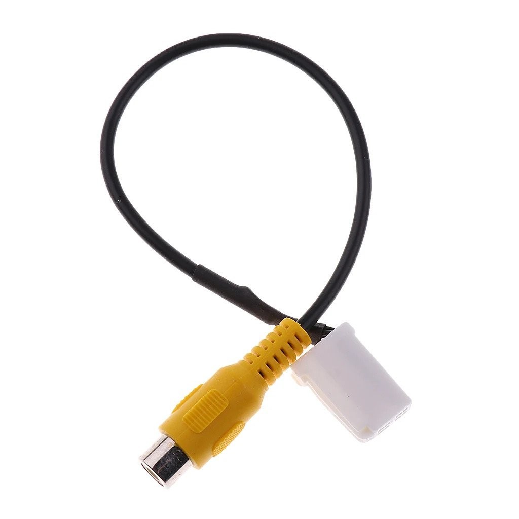Automotive Reverse Backup Camera RCA Video Wire Cable Plug Adapter For