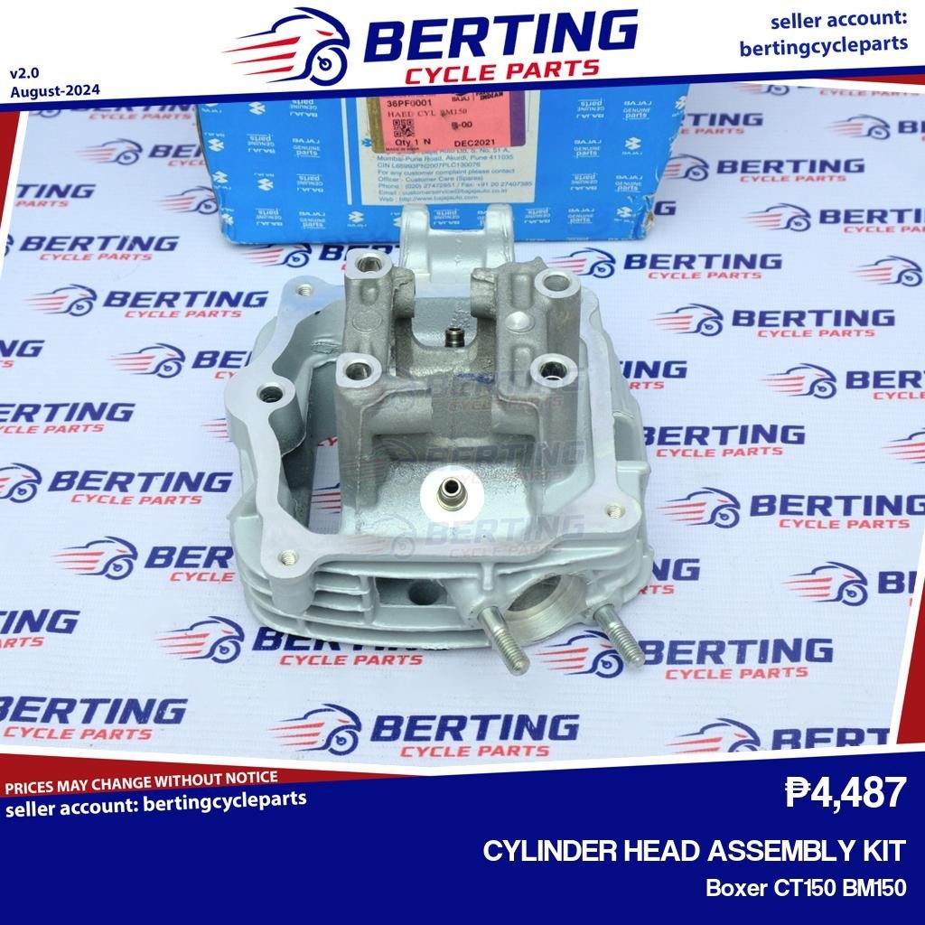 CYLINDER HEAD ASSEMBLY KIT Boxer CT150 BM150 Genuine 36PF0001 | Shopee ...