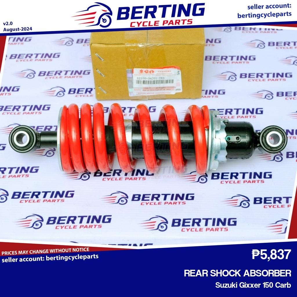 SGP REAR SHOCK ABSORBER Suzuki Gixxer 150 Carb Genuine 62100 34J01 YKS Shopee Philippines