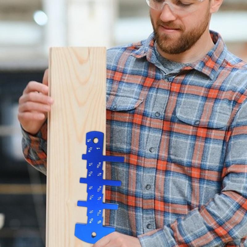 ♀Carpentry Height Ruler Floor Tile Leveling Ruler Precise Wood Crafts ...