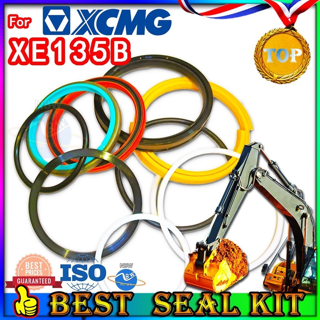 For XCMG XE135B Oil Seal Repair Kit Boom Arm Bucket Excavator Hydraulic