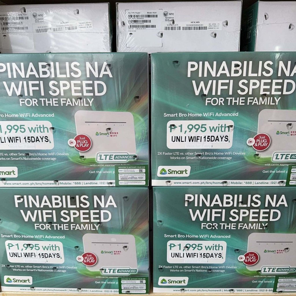 Smart Bro Prepaid Home WiFi Cat 6 LTE-Advance (Boosteven-R291) With ...