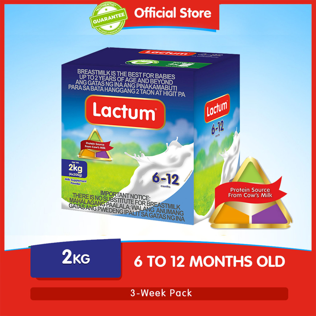 Lactum for 612 Months Old 2kg Infant Formula Milk Supplement Powder