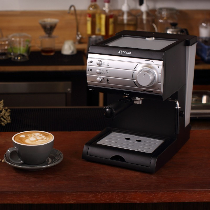 ☟Italian coffee machine steam espresso machine automatically grinds