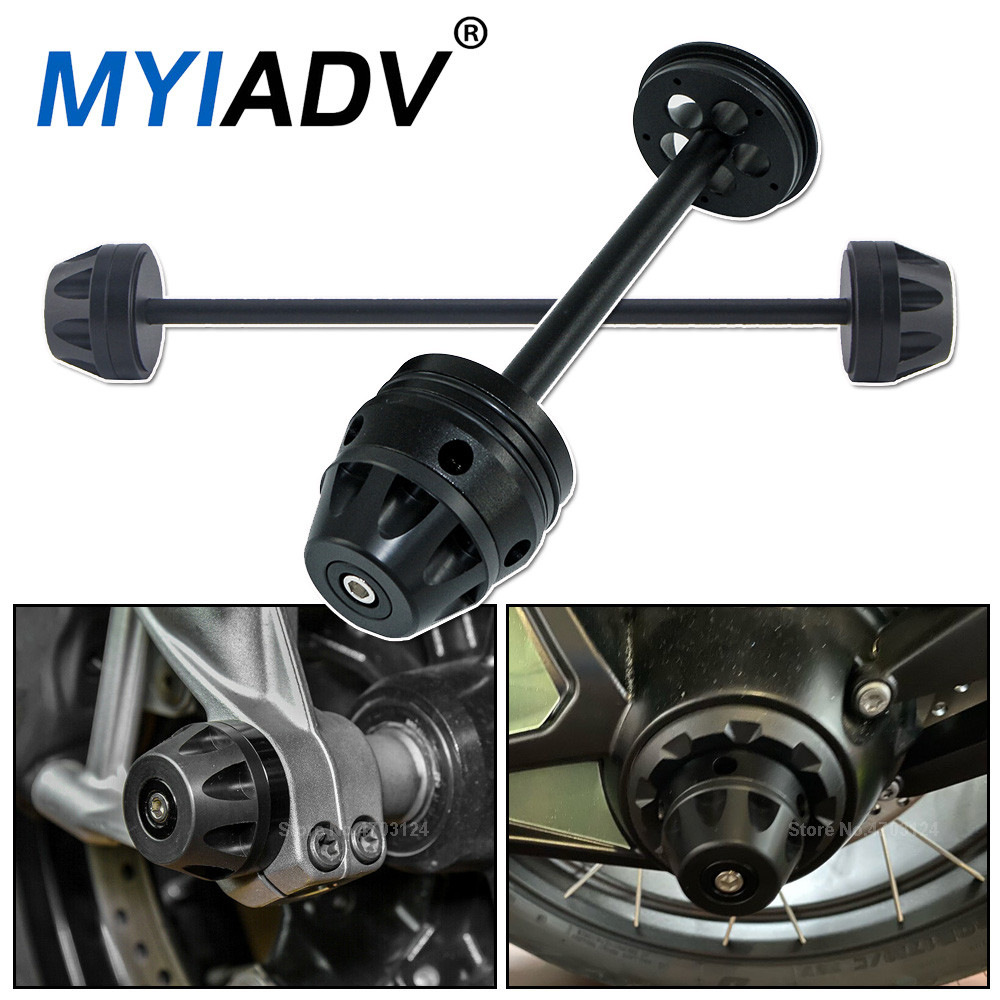 -Motorcycles Front & Rear Wheel Protector Axle Fork Crash Slider For ...