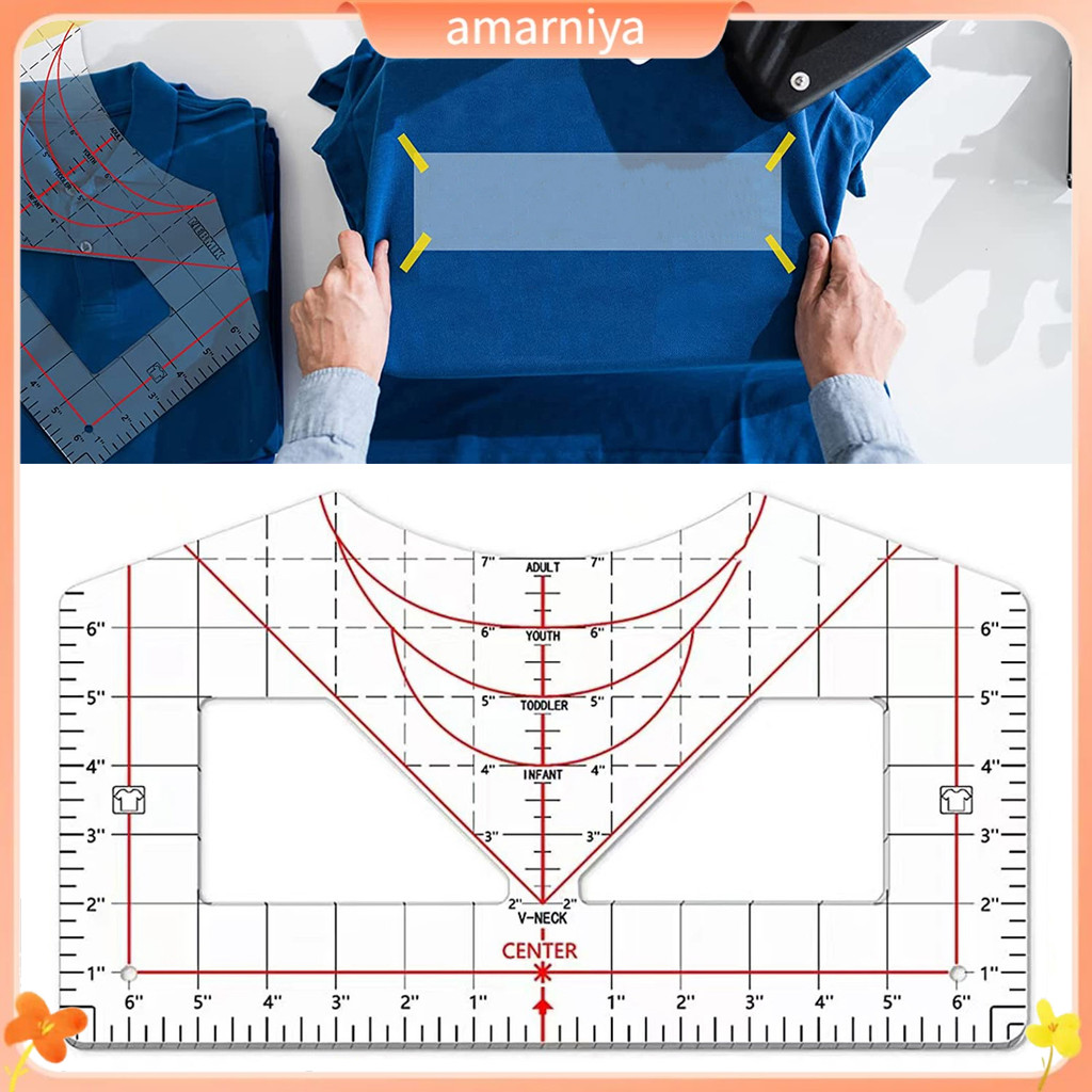 AMAR Protective Film Sewing Ruler Sewing Shop Supplies T-Shirt Guide ...