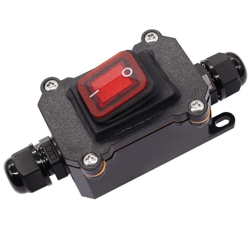 Waterproof Inline Switch, Heavy Duty Boat Switch, Red Light Rocker ...