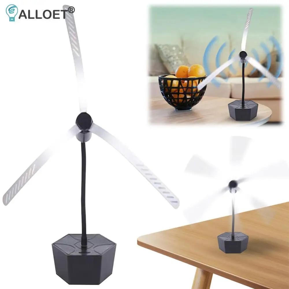 Fly Fan for Tables USB Rechargeable Mosquito Insect Repellent Fan Leaf