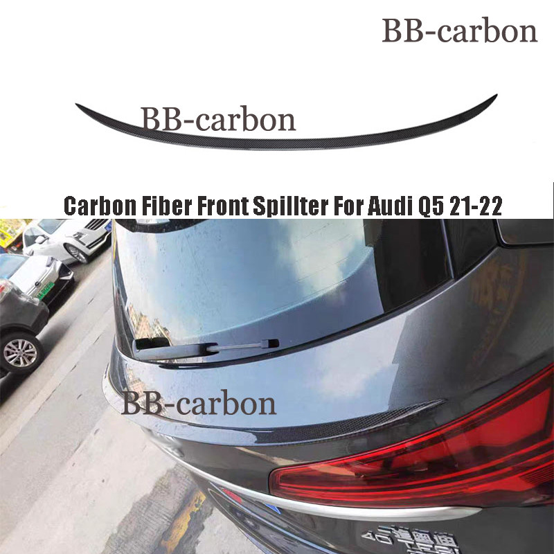 ☫For Audi Q5 Q5L Rear Spoiler Middle Wing Car Body Kit Real Carbon