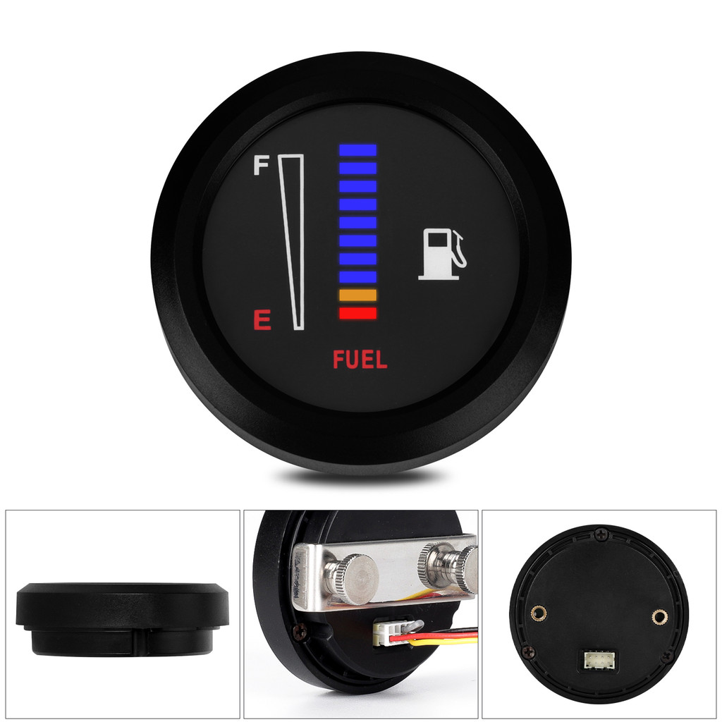 ♟Universal 12V Fuel Level Gauge 2\" 52mm Car Motorcycle Fuel Level