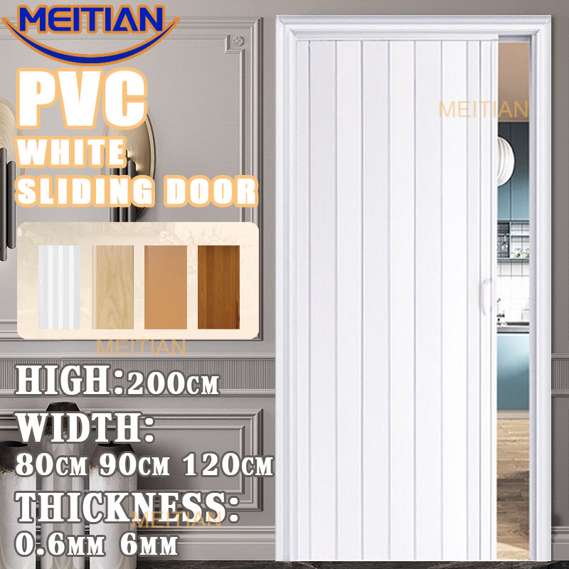 MEITIAN Accordion Sliding Door PVC Folding Door Kitchen Door Bathroom
