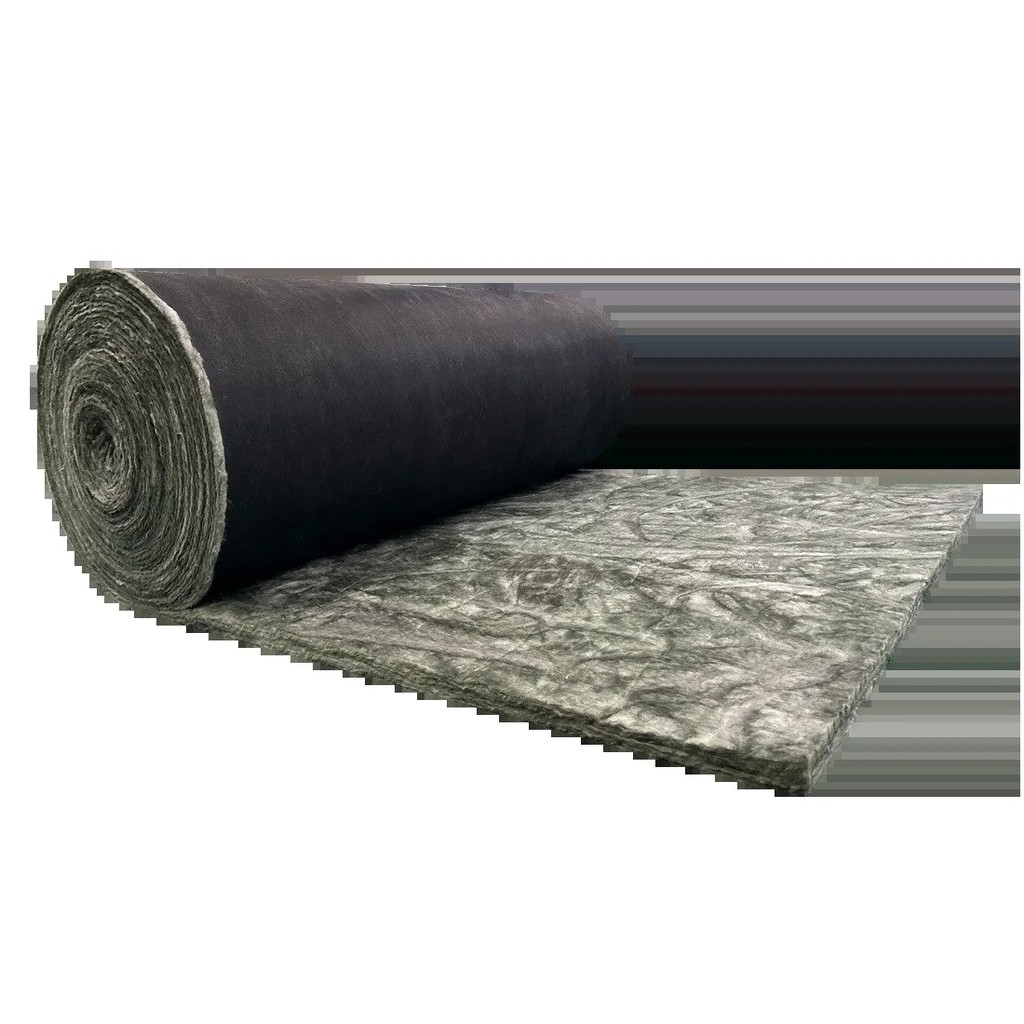HAVC system Free Sample glasswool insulation 24kg/m3 50mm black fiber