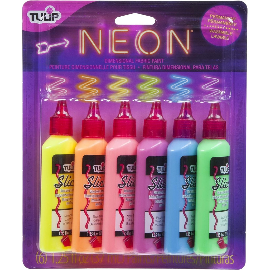 Tulip Dimensional Fabric Paint 6 Pack, 1.25 fl oz / 37mL (Each