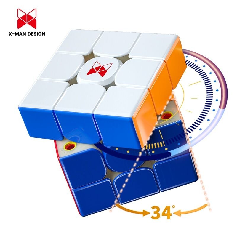 QiYi X-Man Tornado V3M Pioneer UV 3x3 Version Magnetic Magic Speed Cube ...