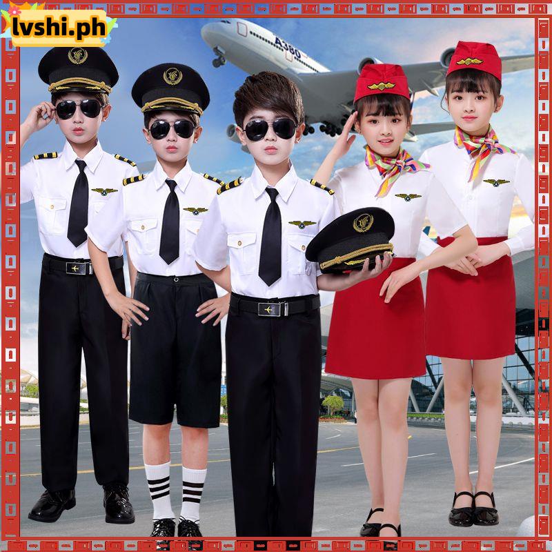 Children Captain Stewardess Uniform Uniform Primary School Students ...