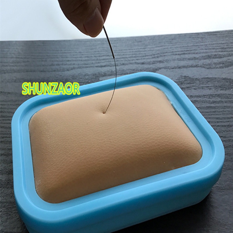 Human Acupuncture Model Silicone Practice Skin Pad Acupuncture Needles