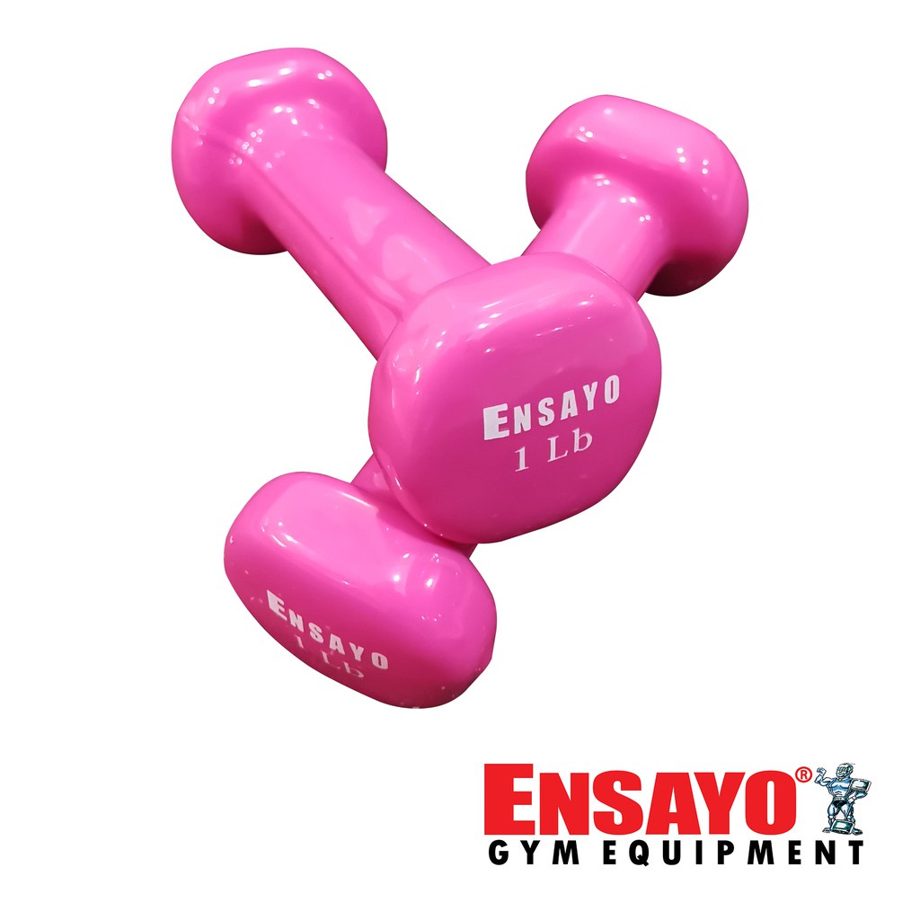 ENSAYO 1 2Lbs Vinyl DUMBBELLS 1 Pair 2pcs DB Aerobic Toning Non slip Dumbells Dumb Bells 1Kg 1Lb Shopee Philippines