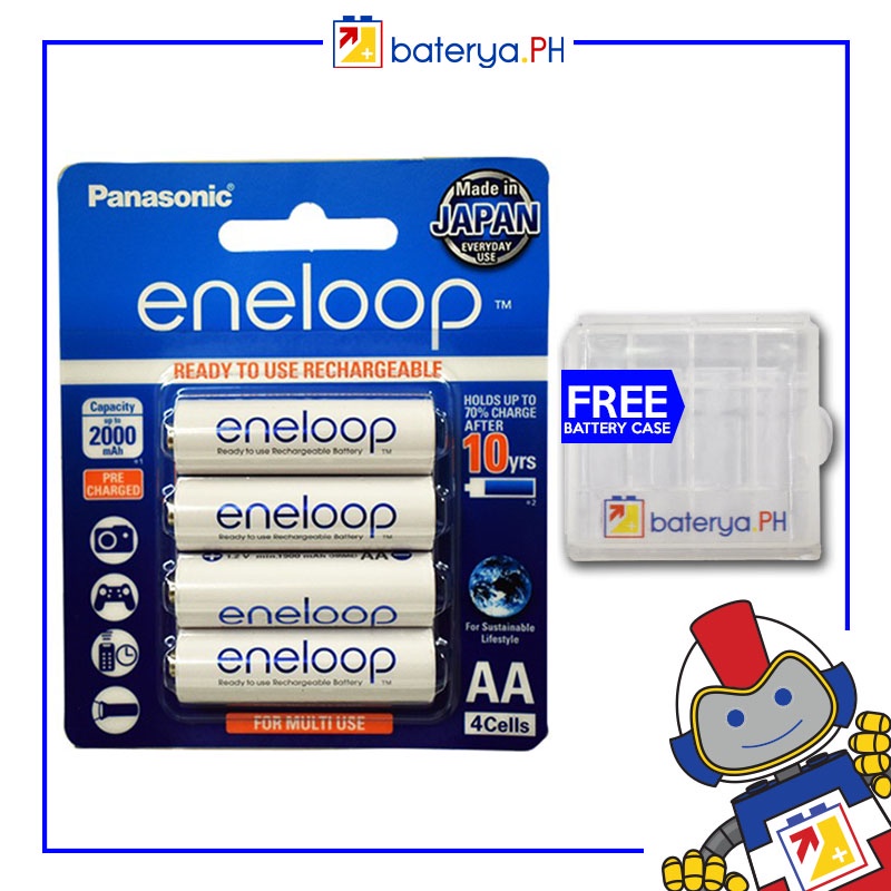 ☈panasonic Eneloop Aa Rechargeable Bk 3mcce 1 2v 1900mah Nimh Ready To