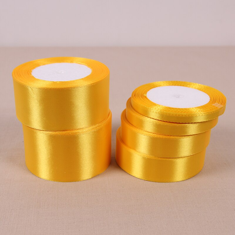 Yellow satin clearance ribbon