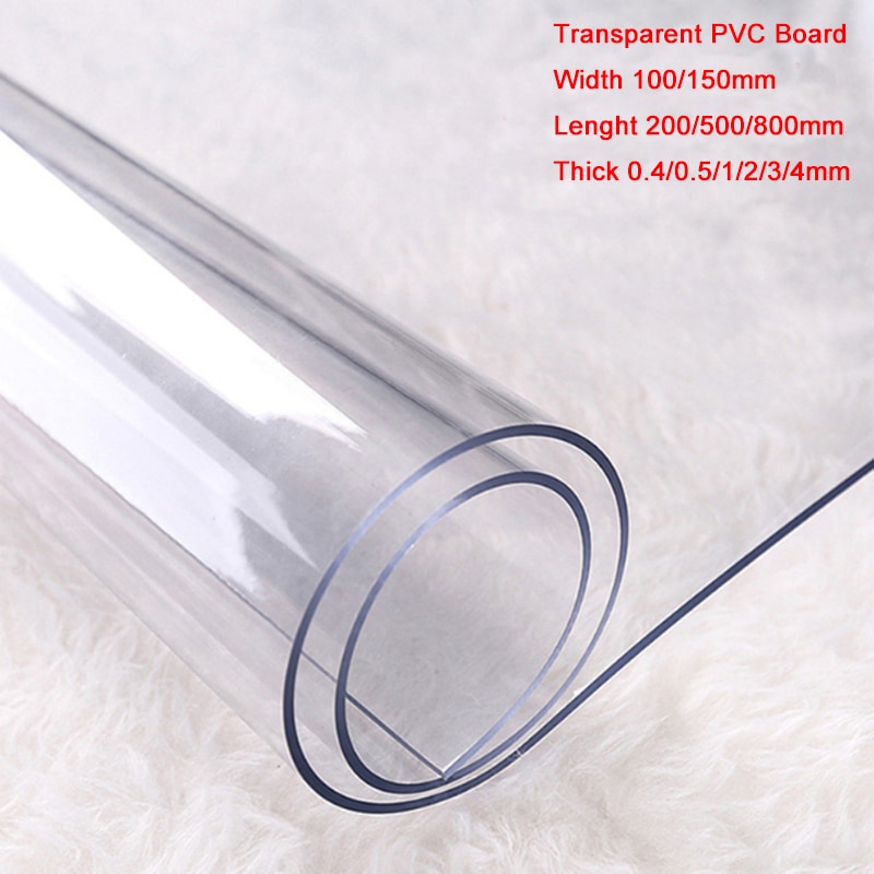 Transparent PVC Board Sheet Clear Plastic Plate Width 100/150mm ...