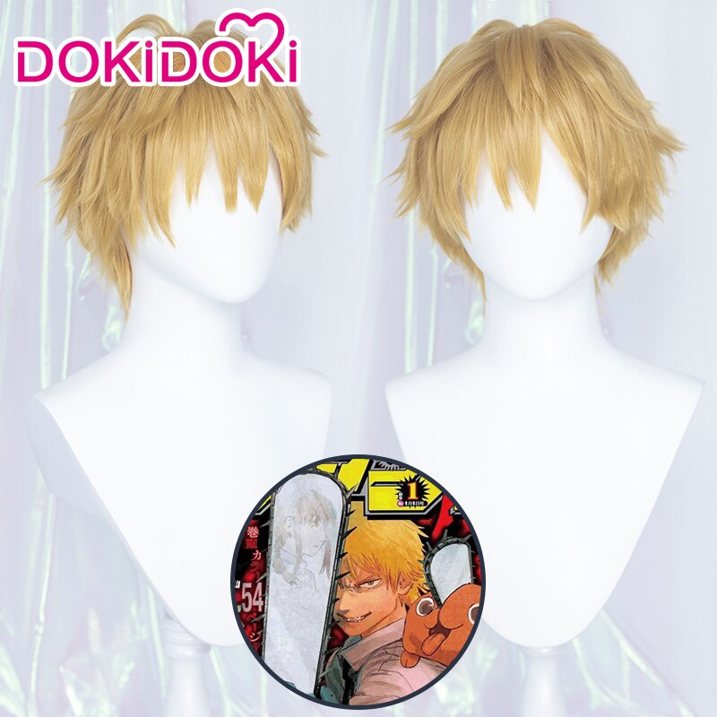 IN STOCK Denji Wig Manga Chainsaw Man Cosplay Wig DokiDoki Golden ...