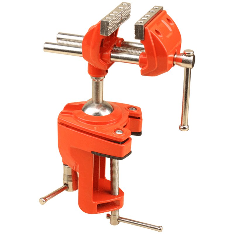 Mini Aluminum 360 Degree Rotating Bench Vise Adjustable 70mm Jaw Width