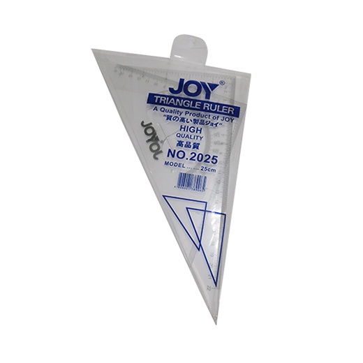 Joy Triangle Ruler 2025 Clear 25cm | Shopee Philippines