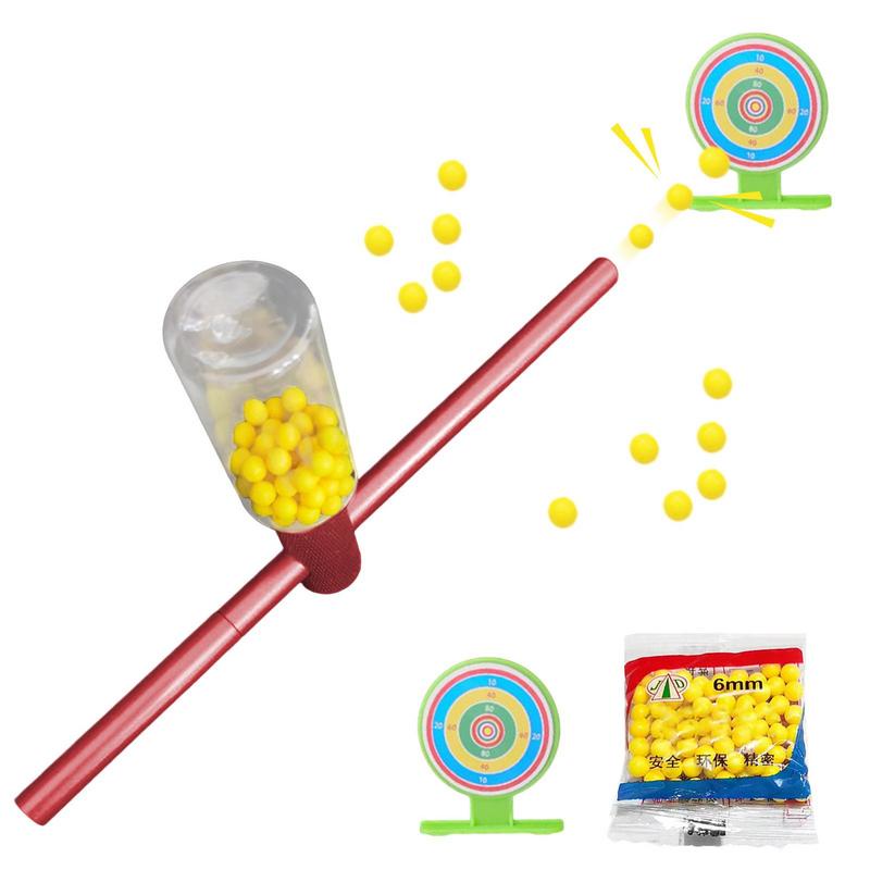 l0e Soft Pinball Launcher Outdoor Children Toys Small Ball Shooter