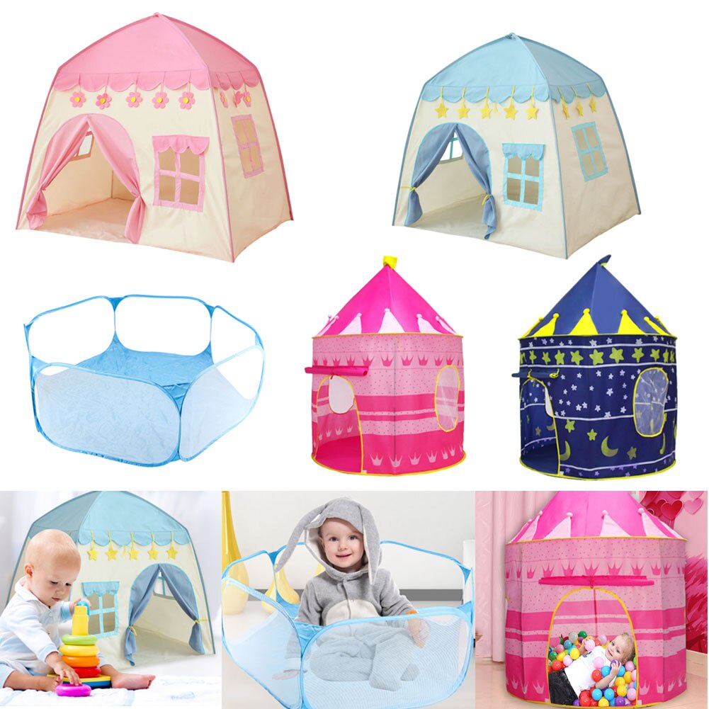 Portable Children's Tent Folding Kids Tents Tipi Play House Large ...