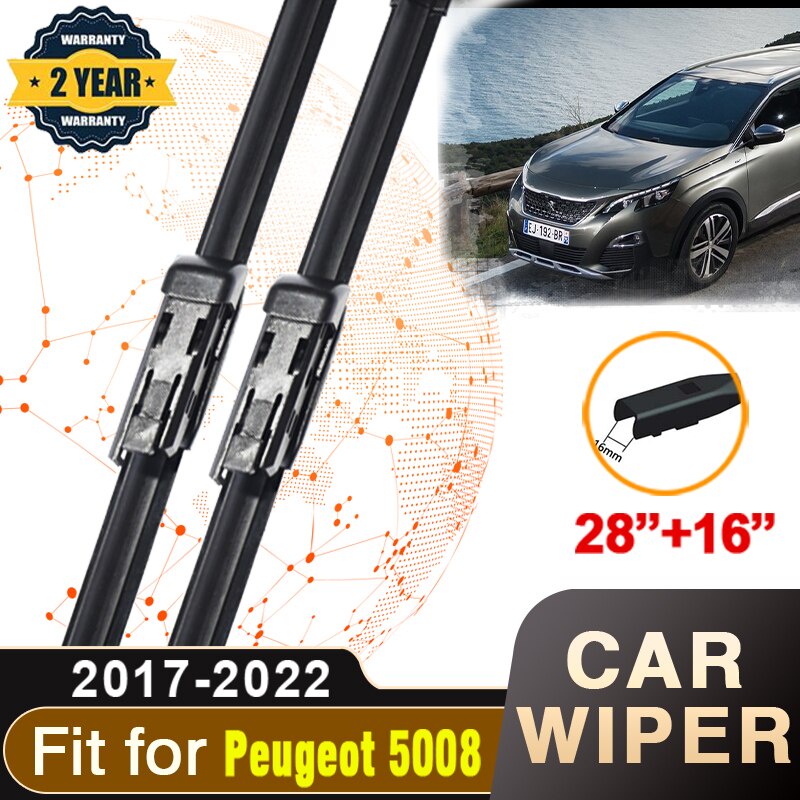 For Peugeot 5008 (II) T87 2017 2018 2019 2020 2021 2022 Car Front ...