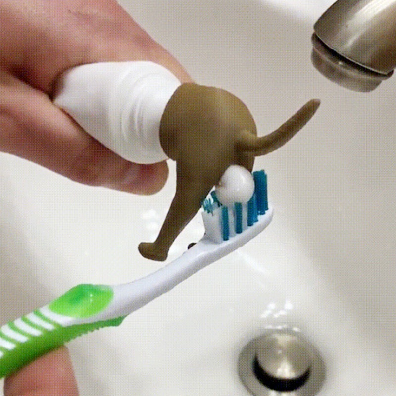 deworming for dog ۞Pooping Dog Butt Toothpaste Topper Pooping