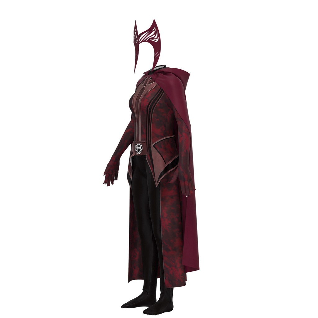 Kid Adult Doctor Strange 2 Scarlet Witch Wanda Cosplay Bodysuit Wanda
