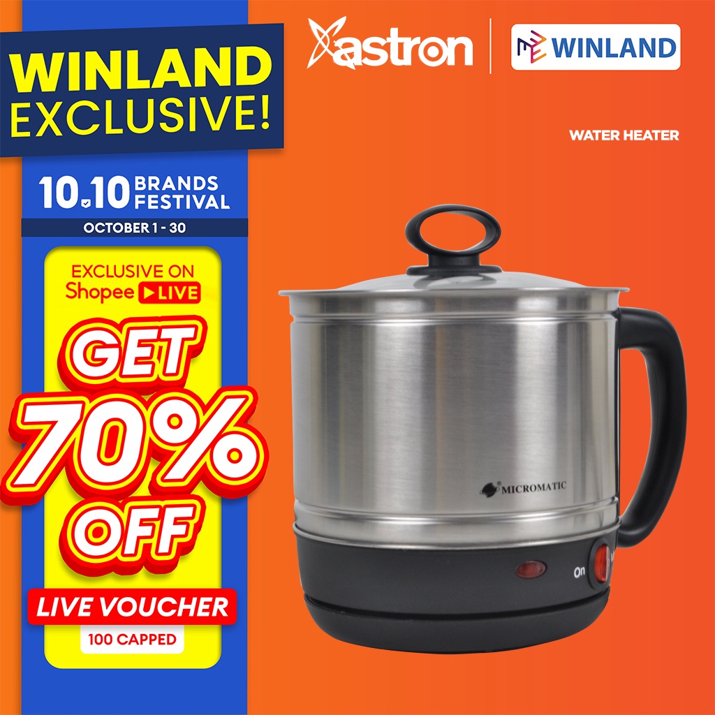 MICROMATIC by Winland MultiPurpose Electric Kettle 1.2L 600watts MEK