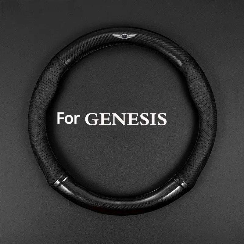 ???Dedicated Car steering wheel cover WIth Car logo For Hyundai Genesis ...