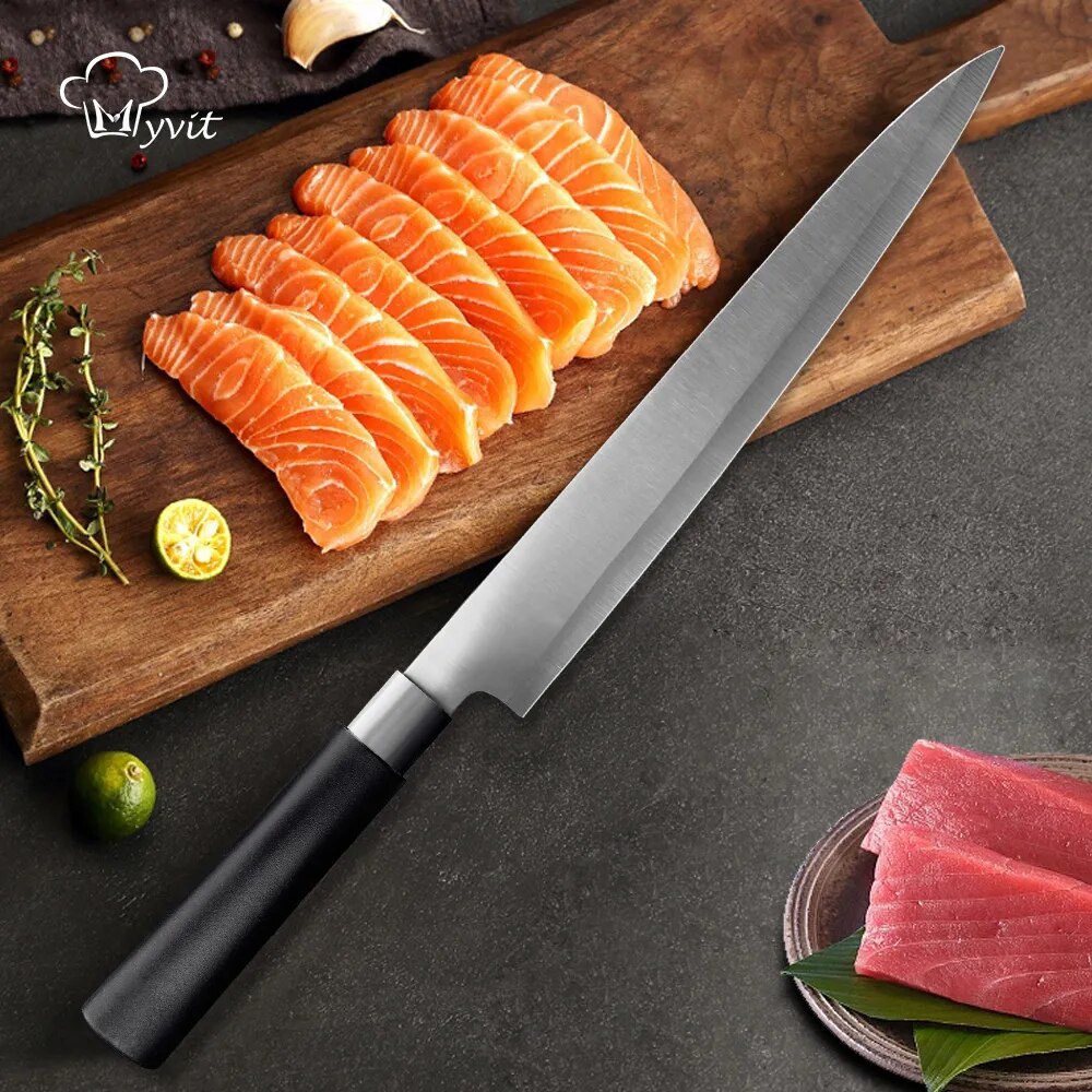 Sushi Knife Salmon Fish Filleting Japanese Chef Knife Stainless Steel