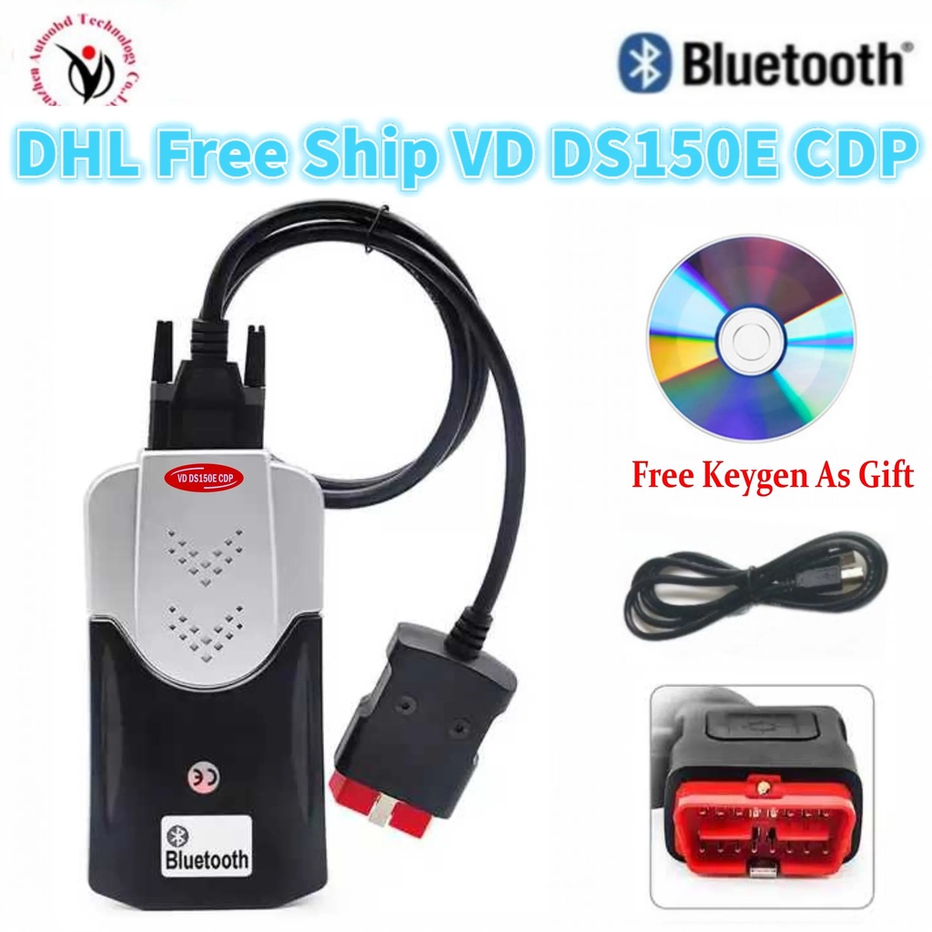 Gls Pcs Lot Dhl Ship New Vci Vd Ds E Cdp Bluetooth With Keygen Obd Scanner For Car