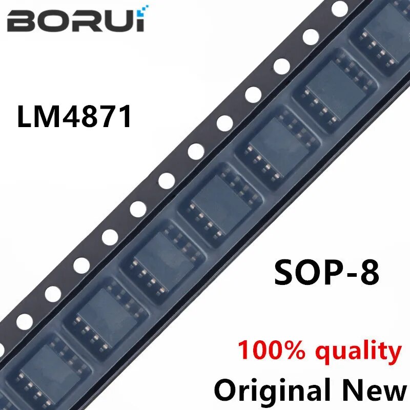 10PCS LM4871MX SOP8 LM4871 SOP 4871 SOP-8 3W Audio Power Amplifier with ...