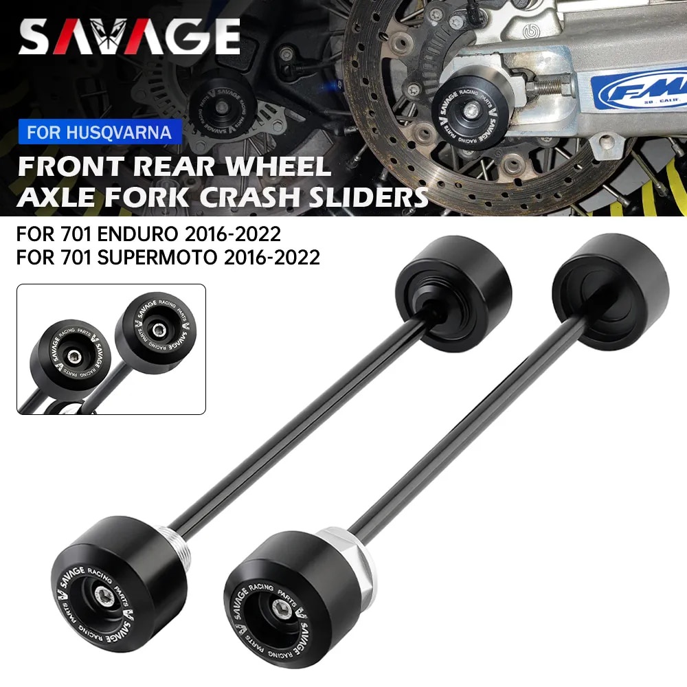 For Husqvarna 701 Supermoto 701 Enduro Front Rear Axle Fork Sliders