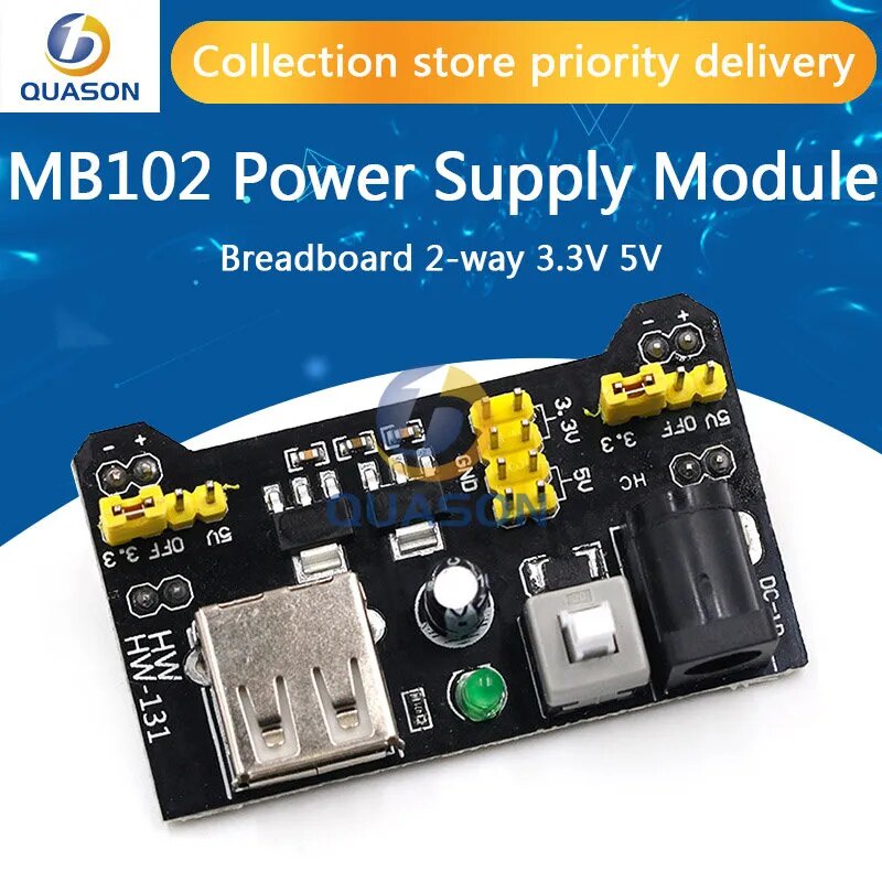 MB102 Breadboard Power Supply Module /MB102 white Breadboard Dedicated