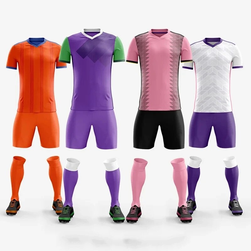 웃Kids Men's Soccer Jerseys Tracksuits Blank Adult Football Training Sets Pockets Customize Logo