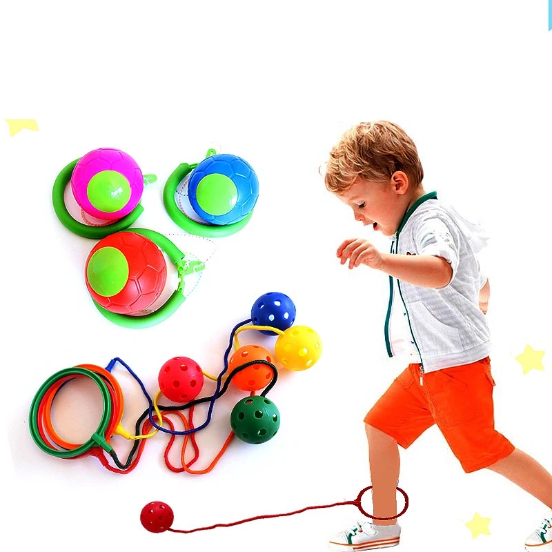 Skipping Ball Kids Sports Outdoor Fun Toy One Foot Jumping Rope Game