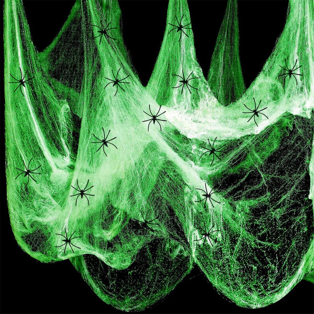 20/40/60/100g Glow in The Dark Spider  Luminous Artificial Cobweb