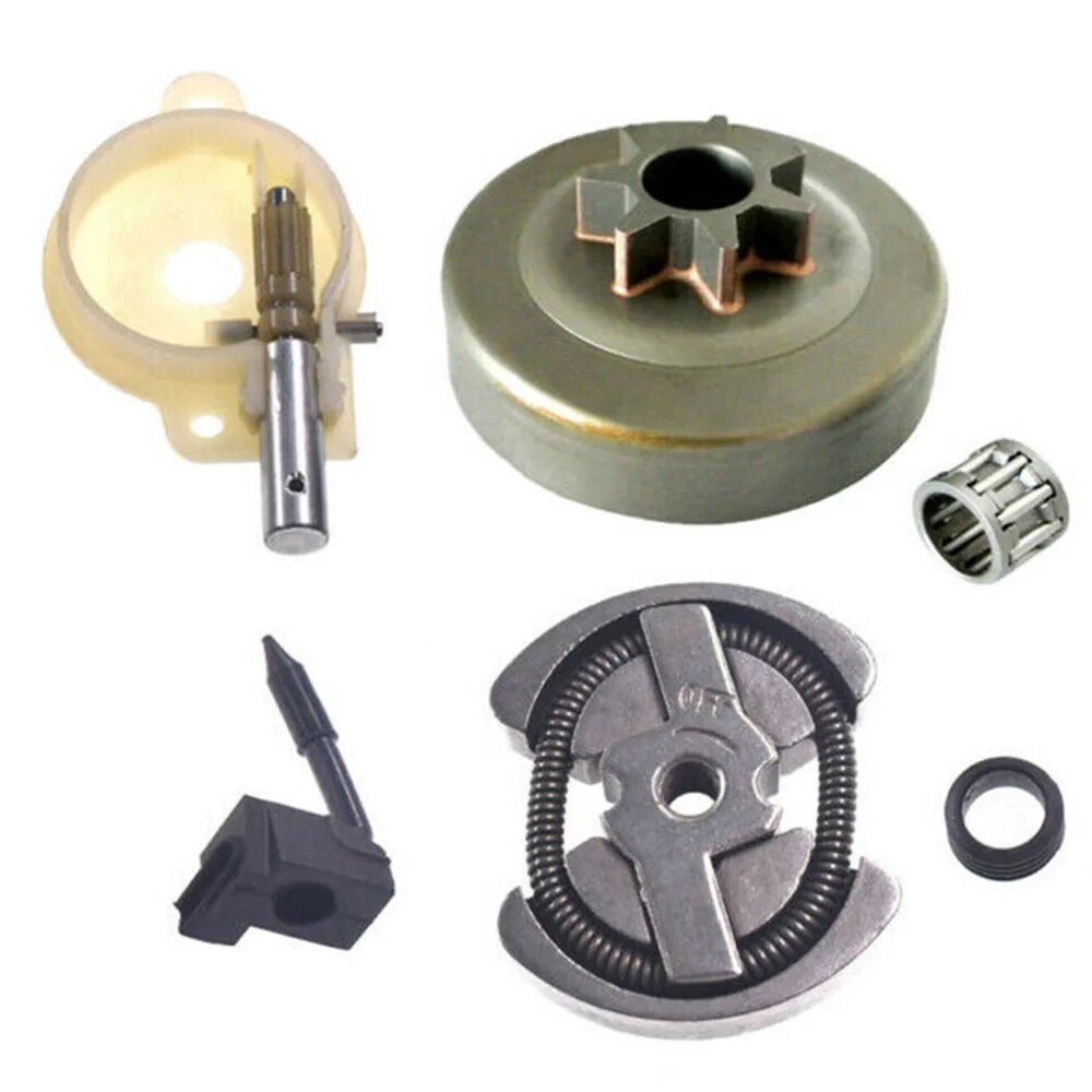 Clutch Drum Clutch Bearing Oil Pump Oiler Kit Worm Gear For Husqvarna