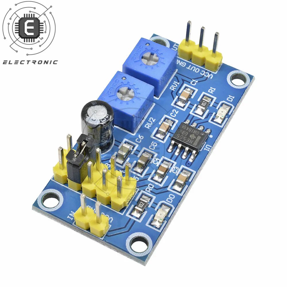 NE555 Pulse Generator DC 5V 5 Band Signal Generator Square Wave