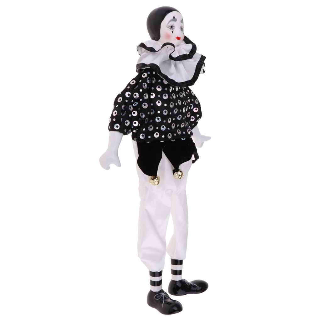 Harlequin clown doll deals