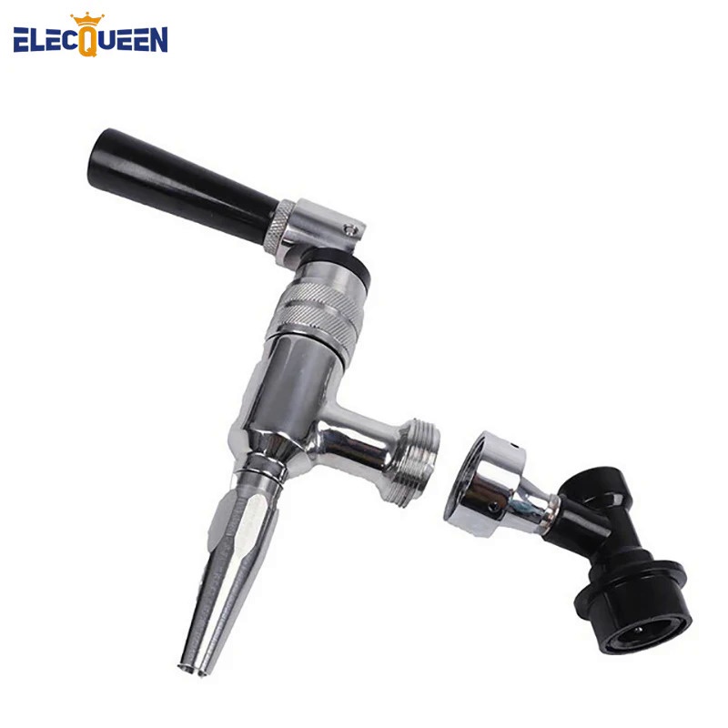 ZYD2 Stainless Steel Draft Beer Dispensing Nitrogen Nitro Coffee Tap with Liquid ball lock