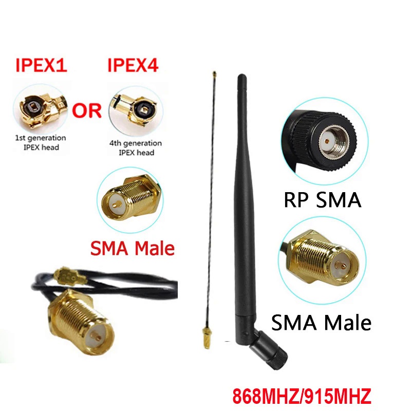 Pixelure 10 DBi/868MHz Lora Antenne Pour ESP32/LoRa32 V3