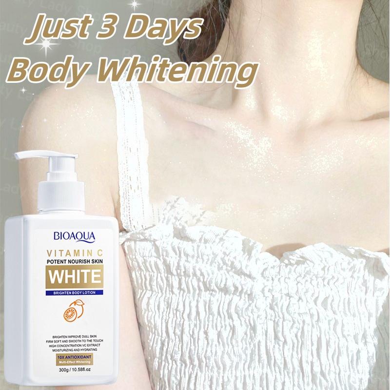 Vitamin C Effective Whitening Body Lotion Whitening lotion with collagen 300ML Nicotinamide Perma