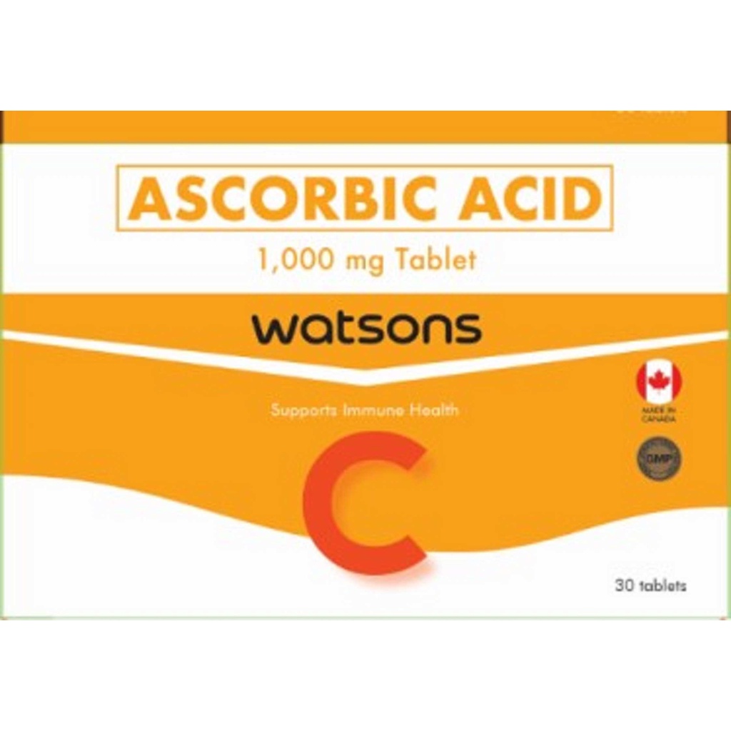 Watsons Generics Ascorbic Acid 1000mg 1 Tablet Shopee Philippines 6947