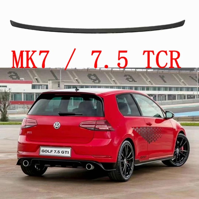 Gloss Black tcr Style Rear Roof Spoiler Wing Lip Fit for VW Golf MK7 ...